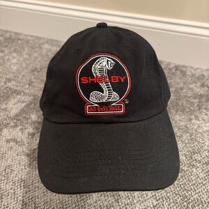 Old Guys Rule Shelby Cobra Black Red Adjustable Hat